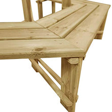 E E-NICES Panchina da Giardino 240 cm in Legno di Pino Impregnato