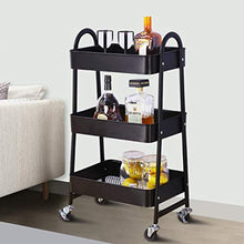 &ripiano di stoccaggio 3 livelli di storage Rack Trolley, con ruote for Cucina multipiano Storage Rack Scaffale di finitura