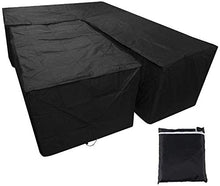 Copertura per Mobili A Forma di L Impermeabile da Giardino Esterno Copertura Resistente alla Muffa A Forma di L Antipolvere per Patio in Rattan