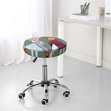 Aisha - Coprisgabello rotondo per sedia da bar, lavabile, elastico, per sgabello rotondo da 30,5 cm
