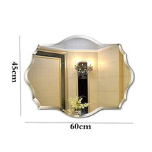 Chenbz Specchio cosmetico Poligonale, Specchio da Bagno WC Specchio cosmetico Specchio da Bagno Specchio a Muro