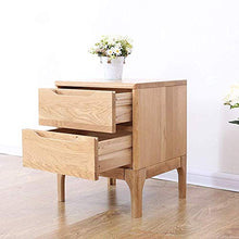 XUSHEN-HU Legno Comodino 2 cassetti Design dell'organizzatore di immagazzinaggio Night Stand for Camera Tavolo d'angolo