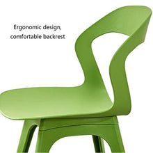zvcv Sedia per Computer di casa, sedie da Pranzo semplici ergonomiche in plastica per Ufficio, Sala da Pranzo, Cucina, Camera da Letto, Grigio