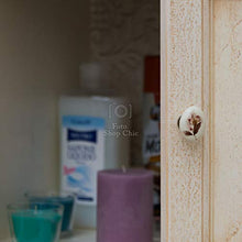 Shop Chic Arredo bagno decapè avorio con lavabo da 75 cm ante e cassetti