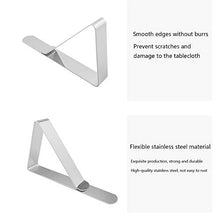 sinogoods Fermatovaglia da tavola, 12 Pezzi Tovaglia Clip in Acciaio Inossidabile, per casa, Pranzo, Picnic, Feste e Matrimoni (7.5 * 4.5cm)