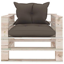 FAMIROSA Divano da Giardino in Pallet con Cuscini Talpa in Legno di Pino
