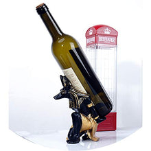 LANGTAO Antico Egiziano Anubis Dio Wine Rack, Wine Holder, Figurine Resin Craft Wine Seat, Ornamento per La Casa, Regalo Modello in Miniatura per Sala da Pranzo, Camera da Letto E Cucina