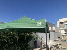 FT TENORE Gazebo RICHIUDIBILE 3X3 M Pieghevole A Fisarmonica Mercato TENDONE con Sacca (Verde)