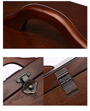 WLL Cassetta di Pronto Soccorso Portatile in Primo Luogo Aid Box, di Legno Contenitore di Immagazzinaggio con Chiude Coperchio E Maniglia, Storage Case Display, 30X21.5X27.5CM