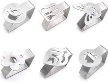 Wacemak1r - Supporto per tovaglia in acciaio inox, 6 pezzi