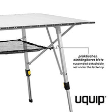 Uquip Variety L - Tavolo Pieghevole da Campeggio in Alluminio (120 x 70cm)