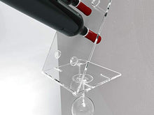 Astroplastic Espositore portabottiglie in plexiglass per Vini da Parete con Porta calici