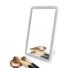 Maidehao, specchio per trucco con luci, schermo touch screen a LED, rotazione di 180 gradi, specchio per il trucco, specchio per il bagno, grande