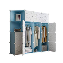 WCY Guardaroba Portatile per Appendere Vestiti Combinazione Armadio Armadio per Salvataggio Spaziale Ideale stoccaggio Organizer Cubo (2 Stili) Guardaroba Combinato (Dimensioni: 147x47x147cm) yqaae