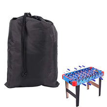 Bicaquu Copertura per Biliardo, Copertura per mobili Antipolvere, Tessuto Oxford 210D Leggero per Patio Esterno(Black)