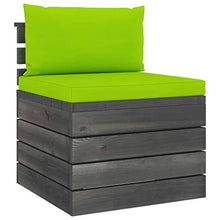 FAMIROSA Set Divani da Giardino su Pallet 3 pz con Cuscini Massello Pino-1778