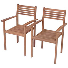 vidaXL Sedie da Giardino 2 pz con Cuscini Beige Massello di Teak