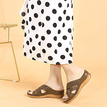 Sandali Donna Sandali Zeppa Scarpe Passeggio Spiaggia, Sandali Donna Sexy Tacco Zeppa Sandali Punta Aperta Retro, Moda Comode Morbido Antiscivolo Ciabatte Casa Infradito,B,39
