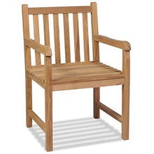 Festnight Set di 2 pz Sedie/Poltrone con Schienale e Braccioli in lgno di Teak Marrone da Pranzo da Giardino/Balcone/Patio/Piscina per Esterni 58x60x90 cm