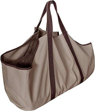 Namvo Tronchi per Legna da ardere Borsa per Tronchi in Tela Robusta e Resistente con Manici per Il Campeggio (Cachi)