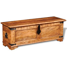XINGLIEU baule portaoggetti Marrone, baule portaoggetti in legno, tavolo supplementare, 110 x 35 x 40 cm