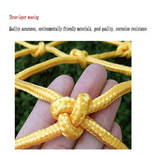 Rope Net Yellow, Rete per corrimano Balcone Scala Rete di Sicurezza per ringhiera per Bambini Abbellisci la Rete di Decorazione Rete da Arrampicata all'aperto Rete di carico Altalena Amaca