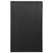 SKM Copribidone Singolo Spazzatua Nero 76x78x120 cm in Polyrattan