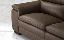 Dafne Italian Design Divano a 3 posti. Tessuto Manila Siena (cm. 198 x 95 x 94h)