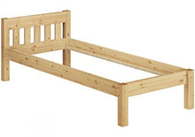 Erst-Holz Solido Letto Classico 90x190 in Pino massello con doghe rigide 60.38-09-190