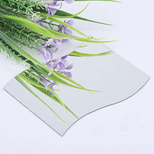 Fdit 6Pcs / Set Adesivo per parete a specchio Combinazione di decorazioni domestiche per bagno a forma di onde