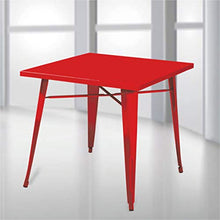 Pratiko Life A0058750-0 Tavolo Matrix, Rosso, 80 x 80 cm