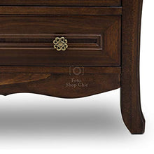 Shop Chic Arredo bagno 85cm con specchio e pensile arte povera color noce