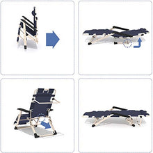 Hfyg Lettino Prendisole Poltrona reclinabile,Zero Gravity Chair per Patio Poltrona Balcone Semplice Letto Pieghevole Cuscino in Cotone 3D Chaise Longue