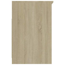 vidaXL - Sideboard Schubladen Weiß Sonoma-Eiche 40×50×76cm Spanplatte