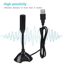 HelloCreate Mini Condensatore USB 2.0 Microfono Flessibile Desktop Stand Mic per PC Laptop