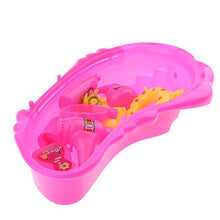 7pcs Set da Bagno con Vasca e Giochi Per Ragazze, Mobili Per Casa delle Bambole 1/6