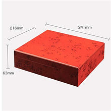 SMEJS 20 Conte Caso Humidor Brown Cigar Box Legno di Cedro Cigar Caso Portatile della Cassa della Scatola umidificatore igrometro Cigar Humidor for Le Sigarette