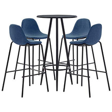 SKM Set da Bar 5 pz in Tessuto Blu C