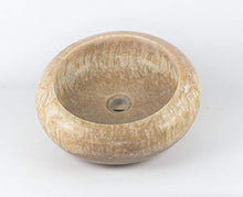 Rococo Lavabo in onice tondo lucido 2 lati Dimensioni: 40 x 40 cm