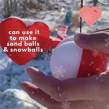 ASFD Heart Love Snowball Maker Inverno Plastic Snowball Maker Clip Giocattoli per Bambini Rosso