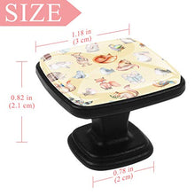 Acquerello simpatici animali della foresta Pomelli per Porta Set di 4 Pomelli per Mobili Manopole per Cassetti Cucina Armadio Vetro