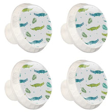 Maniglie per cassetti Manopole per cassetti Manopole rotonde Confezione da 4 per armadietto, cassetti, cassettiere, cassettiere ecc - WatercolCrocodile