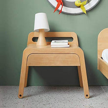 Comodino comodino in legno massiccio con forte capacità di cuscinetto per camera da letto, studio, ecc.