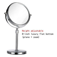 Specchio per Il Trucco, Doppio lavabo con luci; Ingrandimento 1x / 3X; Specchietti da Viaggio con Finitura cromata Lucida Specchi da Viaggio Specchio per Il Trucco Illuminato