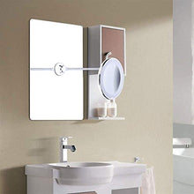 L&B-MR - Specchio da trucco illuminato a LED, 10 pezzi, con forte ventosa