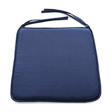WATERPROOF Cuscino per sedia Cuscini per sedute TERNO Cravatta da giardino COPERTURA TRAIBILE U(40 cm per 40 cmBlu navy)