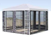 QUICK STAR 4 pannelli laterali con zanzariera 300x195cm Antracite per gazebo 3x3m