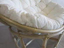fantasie d oriente Poltrona PAPASAN Divano 2 POSTI Rattan Naturale con Cuscino E Cinghie CM 170X105X87 H Vimini con Cuscino E Cinghie PAPASAN Salotto