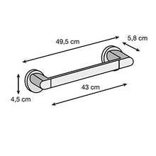 Serie Round - Portasalviette 48 Cm Metallo Crom