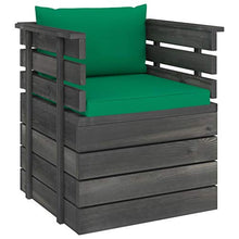 vidaXL Set Divani da Giardino su Pallet 8 pz con Cuscini Massello Pino